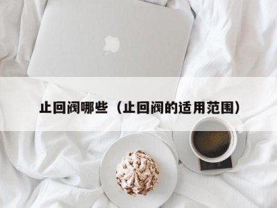 止回阀哪些（止回阀的适用范围）