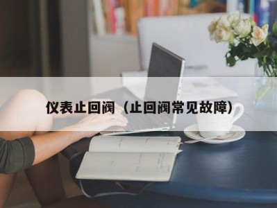 仪表止回阀（止回阀常见故障）